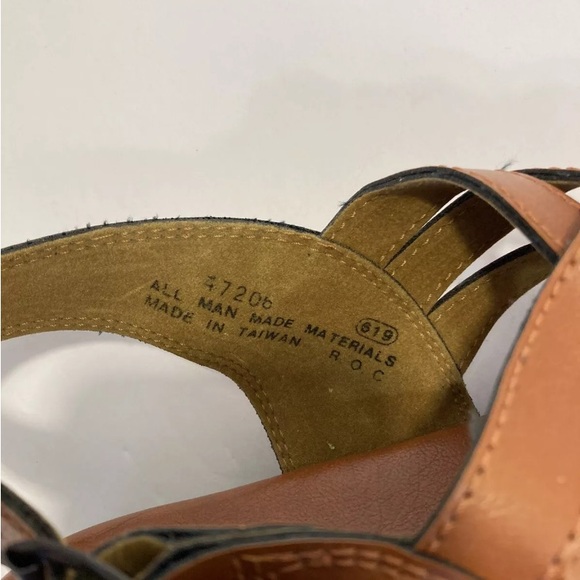 Kinsman men’s sz 8 brown fully cushioned fisherman sandals with ankle strap - Picture 5 of 6